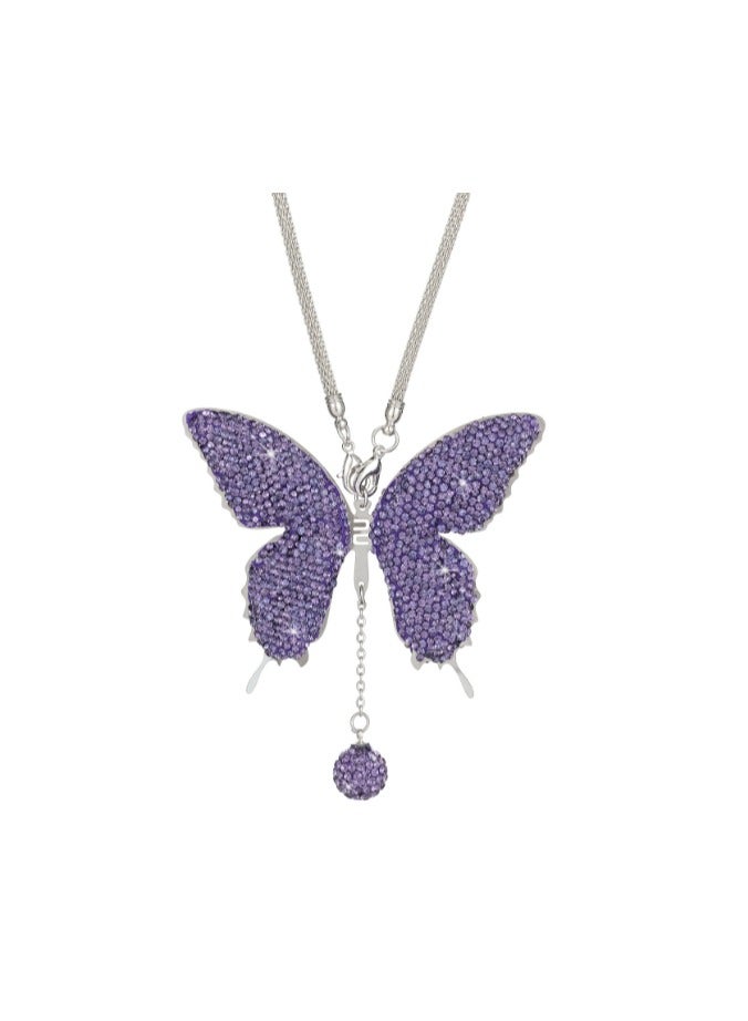 EBMINI New Car Diamond Inlaid Butterfly Pendant 