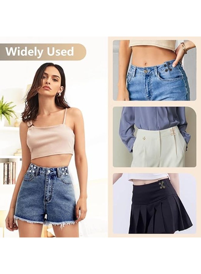 Adjustable Waist Buckle Extender Set，3 Set Jean Extender Button Pins Pant Waist Tightener - Image 5