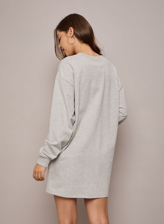 SASSAFRAS Sweatshirt Mini Dress - Image 5