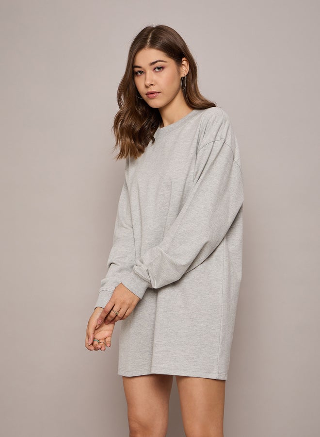 SASSAFRAS Sweatshirt Mini Dress - Image 3