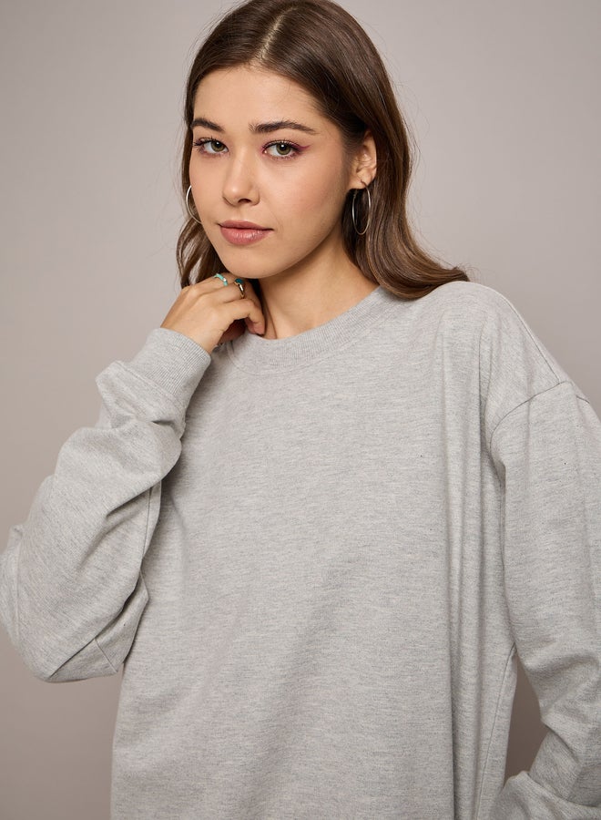SASSAFRAS Sweatshirt Mini Dress - Image 4