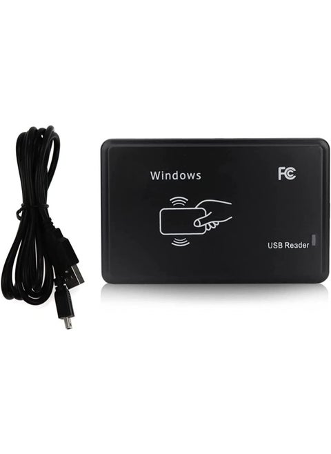 Rfid 125Khz Usb Desktop Card Reader (Reads First 10 Digits) Contactless For Em4100 Tk4100 T5200 T5577 Window Linux Systems