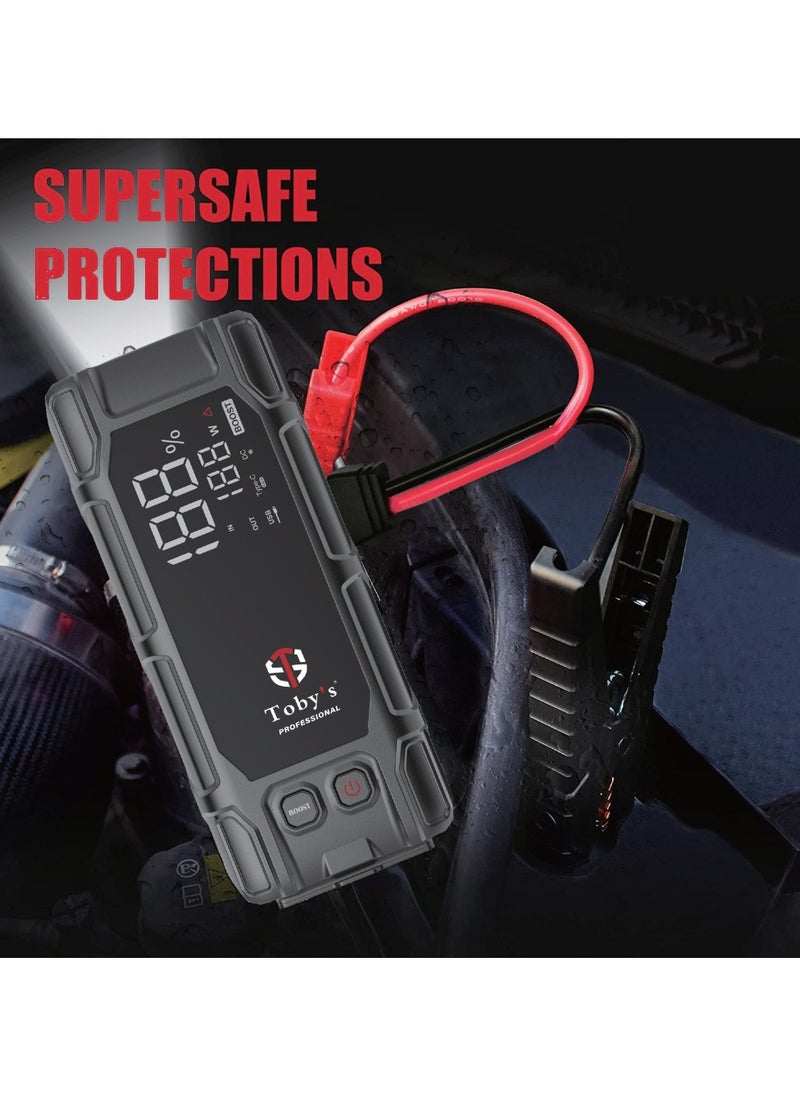 Toby's Toby's X18 Jump Starter with Compressor for Cars 16000mAh and 59.2WH Best Power Bank for Electronic Devices  - Image 3