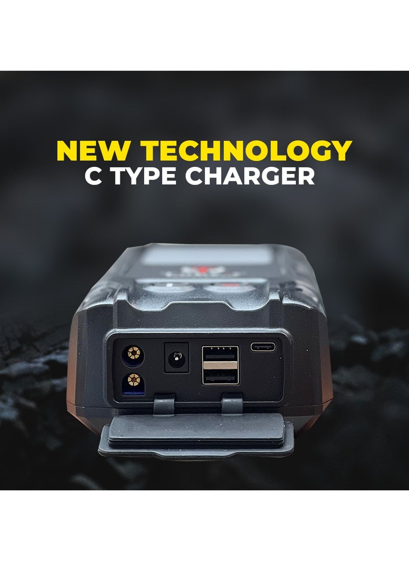 Toby's Toby's X18 Jump Starter with Compressor for Cars 16000mAh and 59.2WH Best Power Bank for Electronic Devices  - Image 5