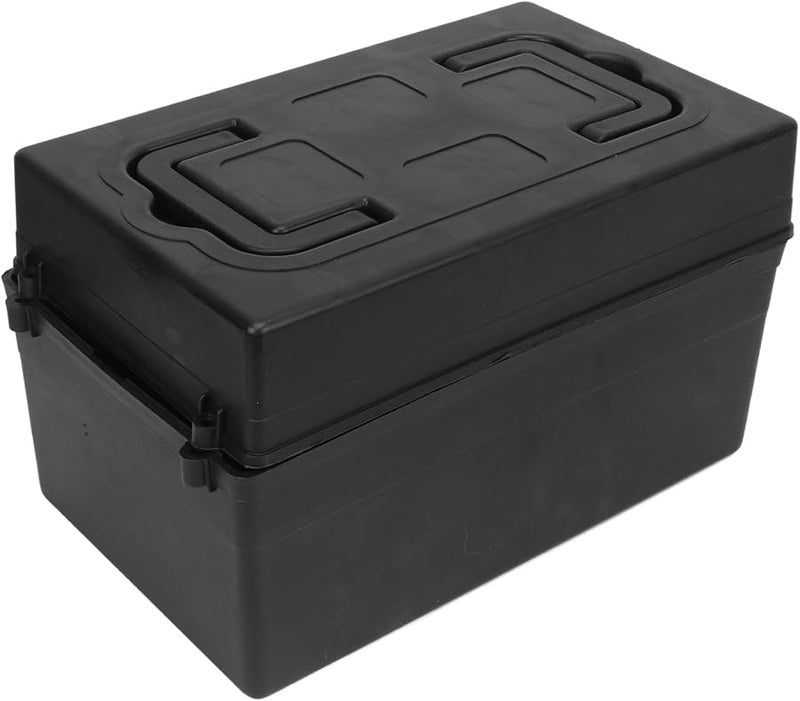 صندوق بطارية كهربائية بلاستيكي متين 7.5 × 7.5 × 12.2 بوصة محمول للدراجات النارية والدراجات البخارية - Image 4