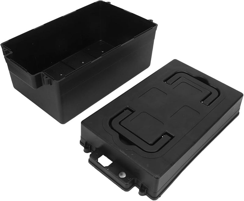 صندوق بطارية كهربائية بلاستيكي متين 7.5 × 7.5 × 12.2 بوصة محمول للدراجات النارية والدراجات البخارية - Image 3