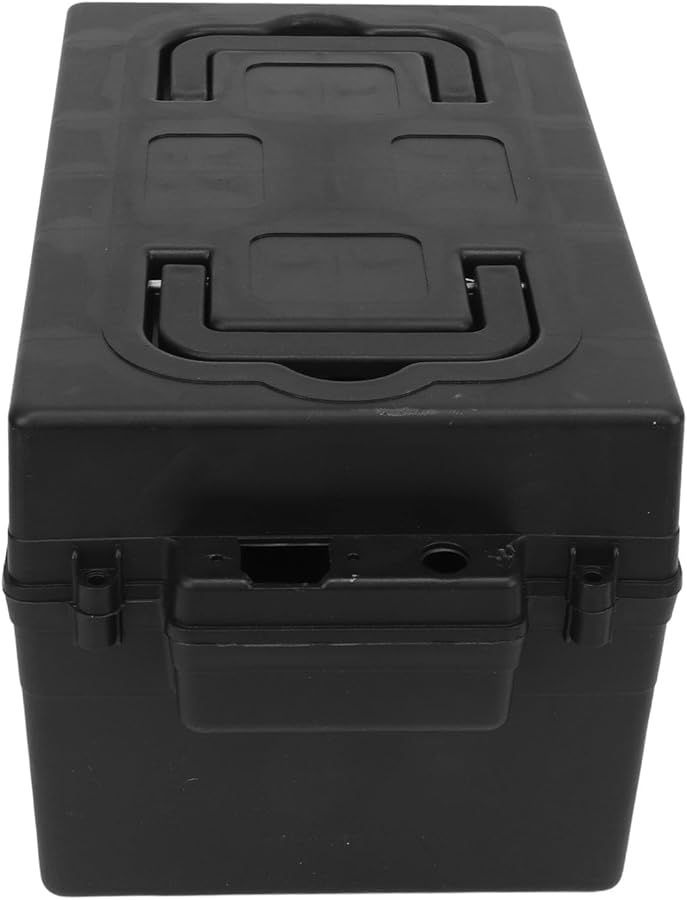 صندوق بطارية كهربائية بلاستيكي متين 7.5 × 7.5 × 12.2 بوصة محمول للدراجات النارية والدراجات البخارية - Image 2