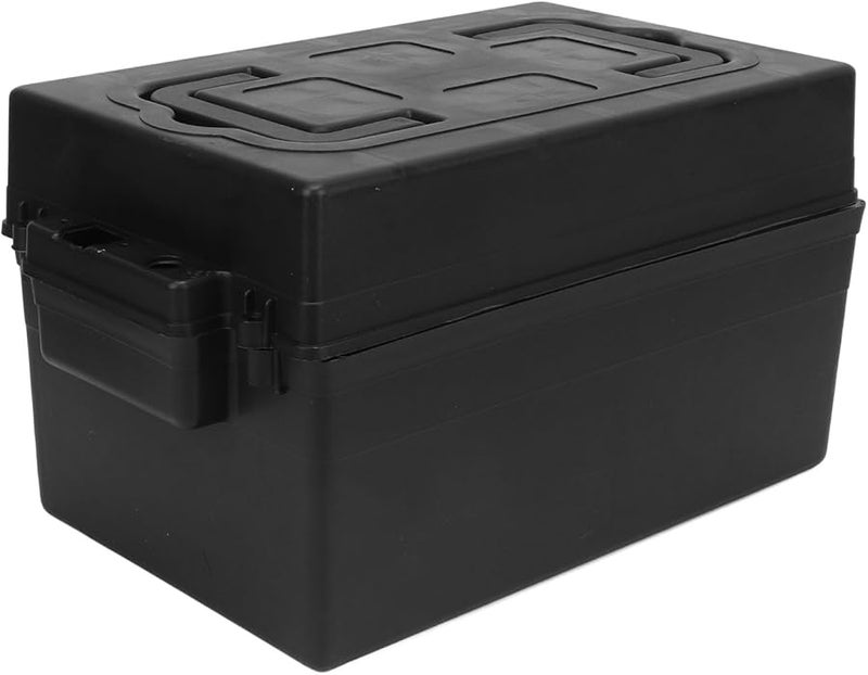 صندوق بطارية كهربائية بلاستيكي متين 7.5 × 7.5 × 12.2 بوصة محمول للدراجات النارية والدراجات البخارية - Image 5