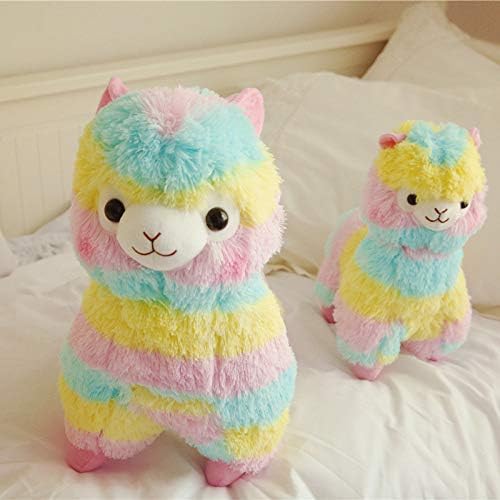 XIAOHONG Soft Llama Alpaca Stuffed Animal Toy Rainbow Llamacorn Plush Pillows Adorable Birthday Gift 138 inch - Image 4