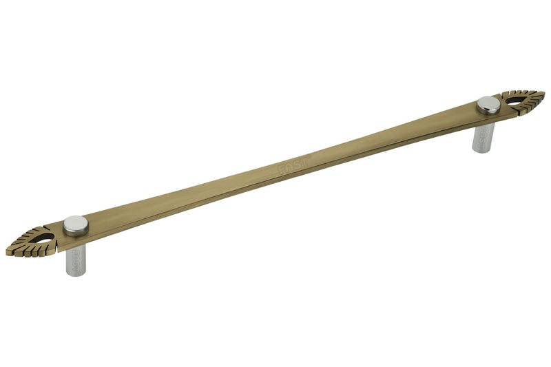FAST CP102 Leaf Elegant Stainless Steel Brass Antique Cabinet Pull Handle for Wardrobe Door Drawer Handles 2pcs 12 Inches Hole to Hole 224mm - Image 2
