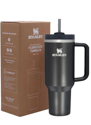 Quencher H2.0 FlowState Vacuum Insulated Tumbler – 40 oz Black Stainless Steel Travel Mug with Lid & Reusable Straw | Double-Walled Leakproof Design Keeps Drinks Hot for 7 Hours & Cold for 24 Hours | Durable, Portable, BPA-Free Hydration Bottle for Daily Use** - pzsku/ZA608B61EBE8BAE14E8F5Z/45/1746870485/38ee9a94-f926-462b-b7db-9b8bc3b48594