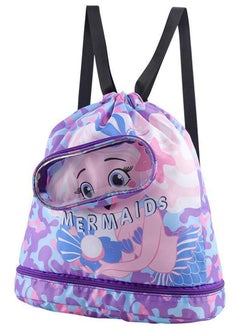 CityRiya-Long Children's Swimming Backpack Kids Swimming Bag Beach Swimming Backpack Kids Dry Wet Swim Backpack for Swimmers Children's Sports Storage Bag Pool Bag for Kids Gym Sports Beach Gear Bag  - Image 1