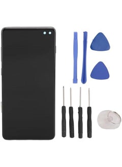 for Galaxy S10 Plus Screen Replacement, LCD Display Digitizer Full Assembly with Frame, Phone Screen Replacement Set with Repair Tools, Easy Installation