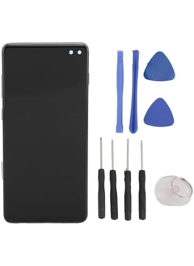 Generic - for Galaxy S10 Plus Screen Replacement, LCD Display Digitizer Full Assembly with Frame, Phone Screen Replacement Set with Repair Tools, Easy Installation - Image 1