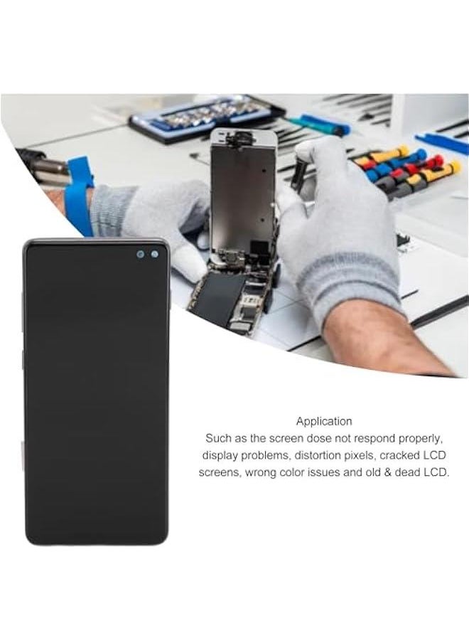 Generic - for Galaxy S10 Plus Screen Replacement, LCD Display Digitizer Full Assembly with Frame, Phone Screen Replacement Set with Repair Tools, Easy Installation - Image 1