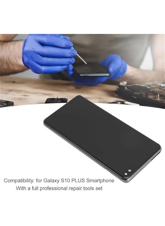 Generic - for Galaxy S10 Plus Screen Replacement, LCD Display Digitizer Full Assembly with Frame, Phone Screen Replacement Set with Repair Tools, Easy Installation - Image 1