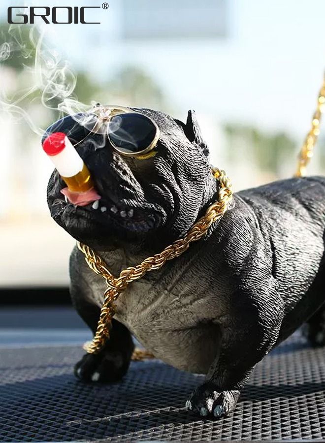 GROIC الفتوة بيتبول الكلب ديكور السيارة الداخلي لوحة القيادة حلية موضة مضحك لطيف ديكور المنزل اكسسوارات السيارات ديكور السيارة الداخلي - Image 2