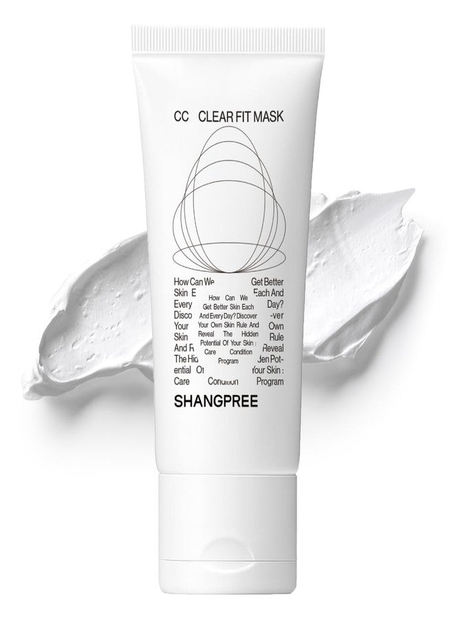 SHANGPREE CC Clear Fit Mask, Cream Clay Mask, Mineral Complex 61.79%, Gentle Pore & Sebum Care, Smooth Comfortable Finish, For Dull Skin, 70g / 2.46 oz. - Image 1