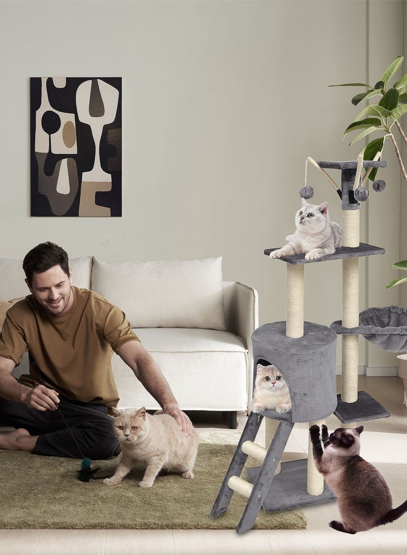 Kidle Cat Tree Cat Tower Cat Toy Multi Level Platform Cat Climbing Frame Cat Scratch Post - Image 4