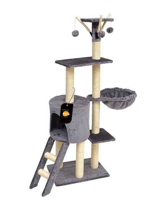 Living Equipment Cat Play Tower Cat Toy Multi Level Platform Cat Tree Sisal Pillar Large Cat Climbing Frame Cat Nest Luxury Cat Scratch Post Cat Tree