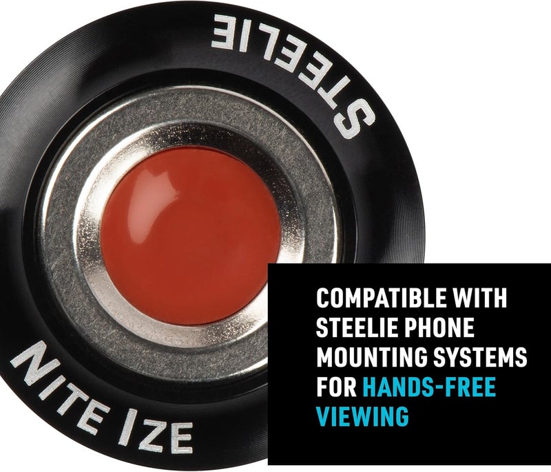 NiteIze Steelie Orbiter Magnetic Socket and Metal Plate - Car Mobile Phone Holder - Phone Metal Plate - Magnetic Phone Holder - Black - Image 3