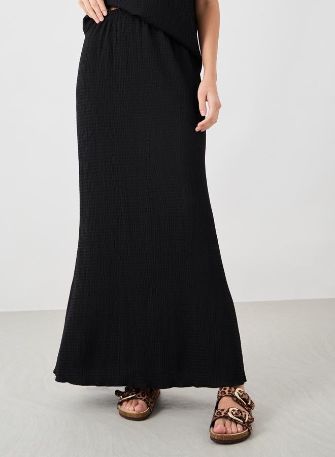 Take Two Take Two Solid Sleeveless Top and Maxi Skirts Co-Ords  - Image 4