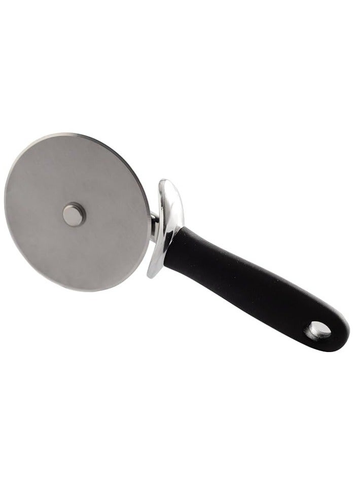 4-Inch Large Pizza Wheel Cutter, Durable Stainless Steel Blade, Ergonomic Handle, Ideal for Home and Restaurant Use  - Image 1