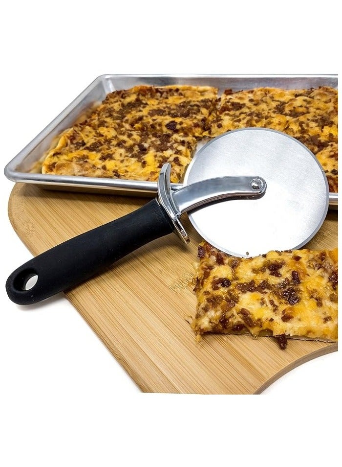 4-Inch Large Pizza Wheel Cutter, Durable Stainless Steel Blade, Ergonomic Handle, Ideal for Home and Restaurant Use  - Image 4