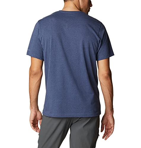Columbia Mens Thistletown Hills Short Sleeve TShirt Dark Mountain Heather Medium - Image 3