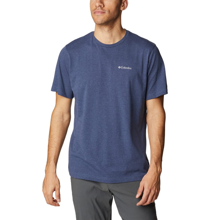 Columbia Mens Thistletown Hills Short Sleeve TShirt Dark Mountain Heather Medium - Image 2
