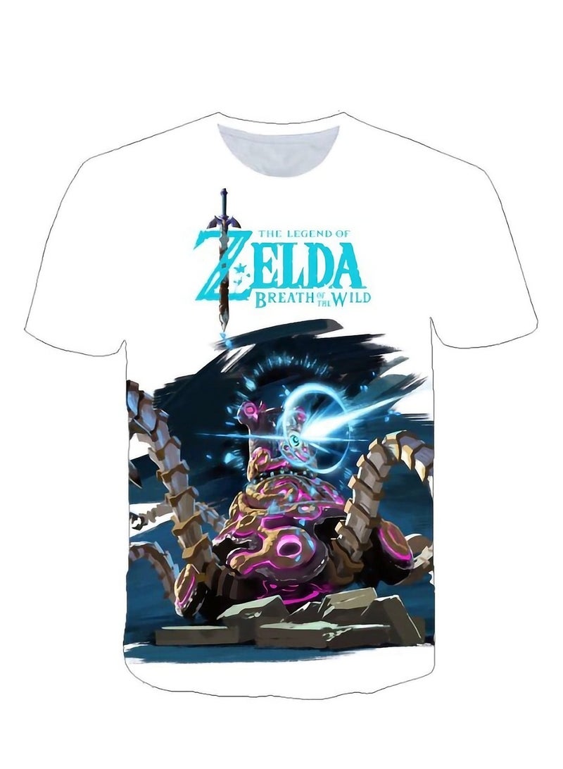 Game Zelda Breath of the Wild 3D digital printing personalized breathable children's T-shirt  - Image 1