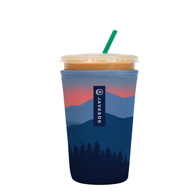 Sok It Java Sok Iced Coffee & Cold Soda Insulated Neoprene Cup Sleeve (Blue Ridge  Medium: 22-28oz) - Image 1