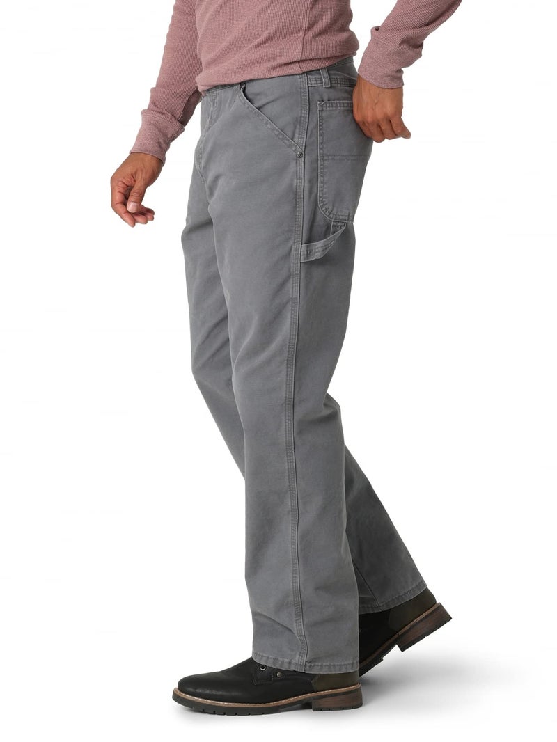 Wrangler Authentics Men's Classic Carpenter Jean, Rock Gray, 34W x 30L - Image 2