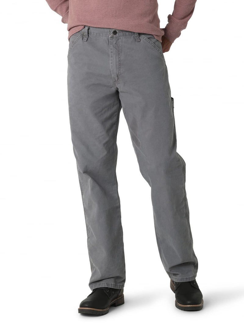 Wrangler Authentics Men's Classic Carpenter Jean, Rock Gray, 34W x 30L - Image 1