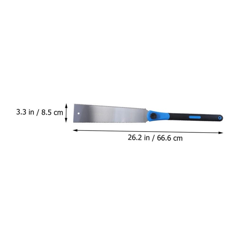 Manganese Steel Three Sided Hand Saw Portable Woodworking Logging Carpentry Tool - Image 3