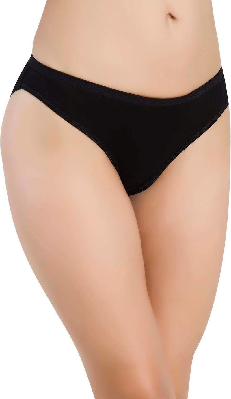 Jel Lingerie Gel Lingerie Gel 12 Pcs Black Color Bamboo Bikini Panties 