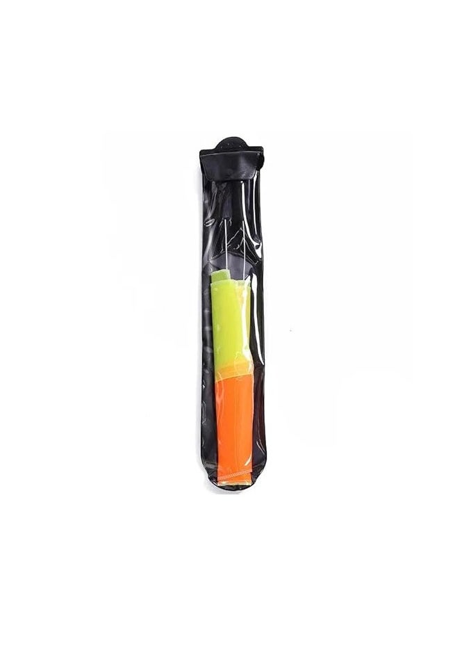 SportQ - 2 Piece Checkered Soccer Assistant Referee Flag Set with Case and Metal Stick Soccer Line Flags, Referee Edge Picker for Sports Soccer Basketball Soccer by SportQ - Image 1