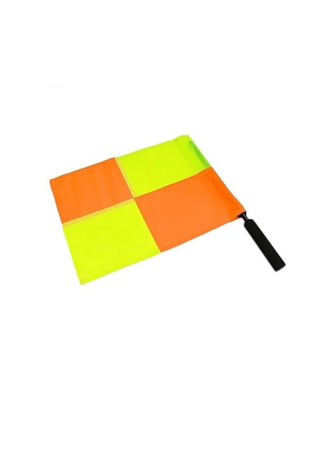 SportQ - 2 Piece Checkered Soccer Assistant Referee Flag Set with Case and Metal Stick Soccer Line Flags, Referee Edge Picker for Sports Soccer Basketball Soccer by SportQ - Image 1