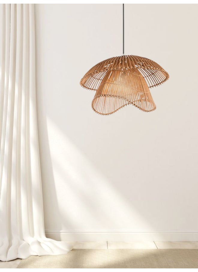 tbshomelamp Bamboo-Boho Celling Lighting Beige  50x35 cm  - Image 1