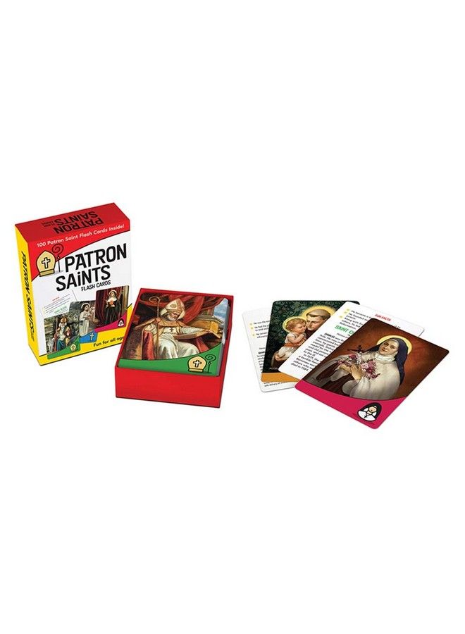 Autom Catholic Kids Growing In Faith Patron Saints Flash Cards Set Of 100 - Image 1