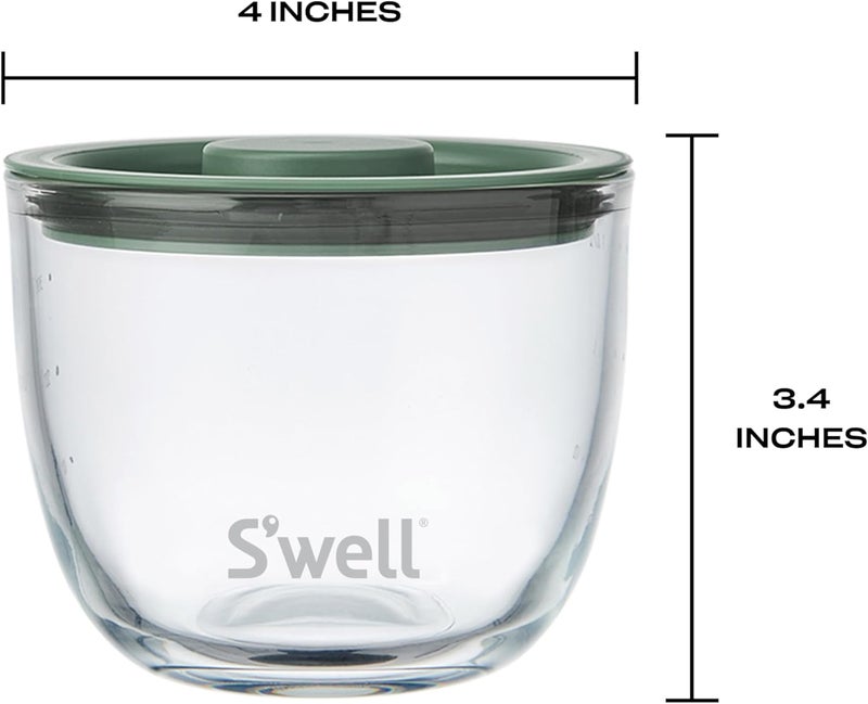 S'well 12oz Glass Prep Bowl Set of 4 For Easy Meal Prep, Vintage Pastels, Made From Durable Tempered Glass, Nests Inside 21.5oz - Image 3