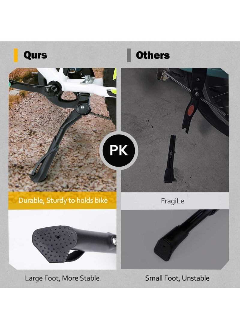 SYOSI Bike Kickstand for Kids Bike 18 20 22 inch Wheel, Center Mount Bicycle Kick Stand, Universal Adjustable Child Kickstands, Adjustable Bicycle Kickstand, for 18-22 Adult Mountain Bike, Road Bike  - Image 3