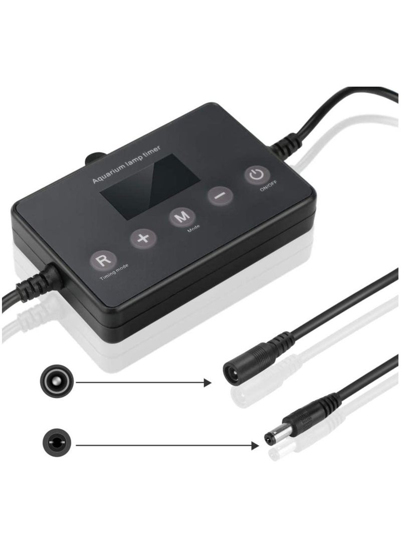 SYOSI - Aquarium Light Timer LED Timer for Aquarium Light LED Digital Dimmer Controller with 5.5mm Power Connector 12-24V Fish Tank Modulator Intelligent Dimming System - Image 1