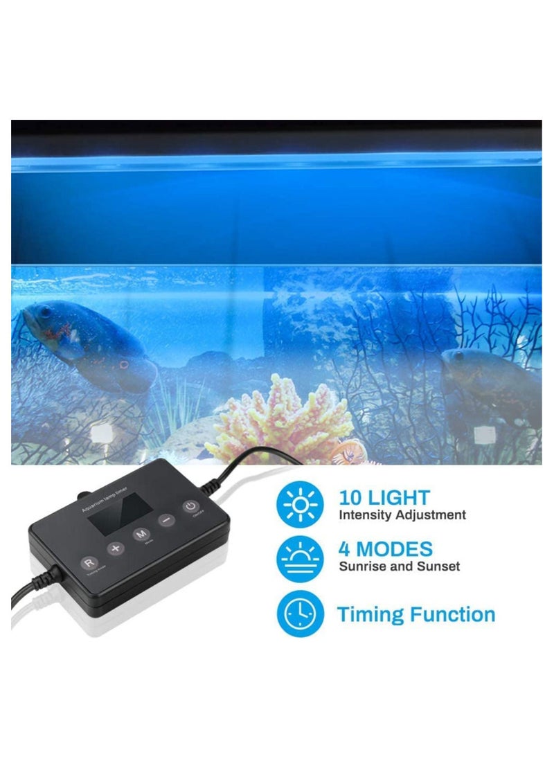 SYOSI - Aquarium Light Timer LED Timer for Aquarium Light LED Digital Dimmer Controller with 5.5mm Power Connector 12-24V Fish Tank Modulator Intelligent Dimming System - Image 1