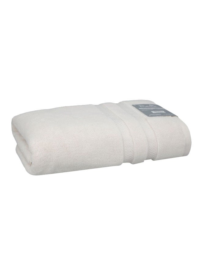REVE Lucaluca Luxurious Highly Absorbent Cotton Bath Sheet Cream 100 x 180 cm  - Image 1