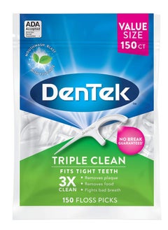 Dentek Triple Clean Floss Picks No Break Guarantee 150 Count  - Image 3