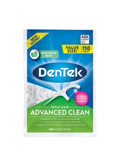 Dentek Triple Clean Floss Picks No Break Guarantee 150 Count  - Image 1