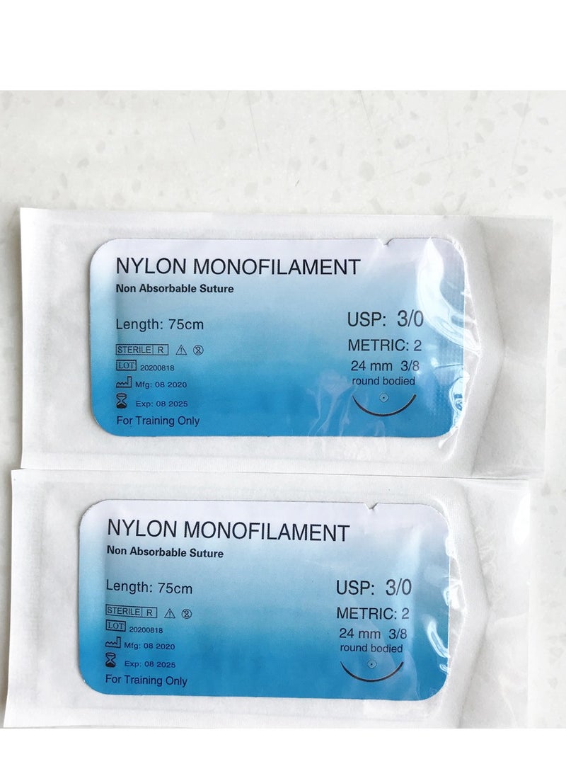 Gasin 12 packets of teaching suture for medical students  - Image 2