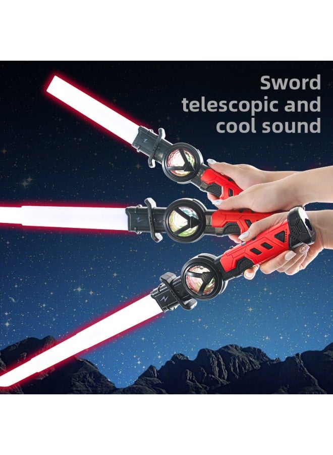 Interstellar Cool 15-color Telescopic Laser Sword 2 In 1 Luminous Sword Children Boy Flash Glow Stick Toy-Colour:Solid Rock Gray-scalable 15-color Laser Sword [aq003b E-commerce Box] - Image 4