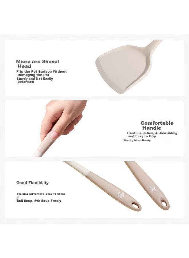 JD.com Jd Original Silicone Spatula, Kitchen Cooking Utensil, Heat-resistant And Non-slip, Dual Color - Image 4